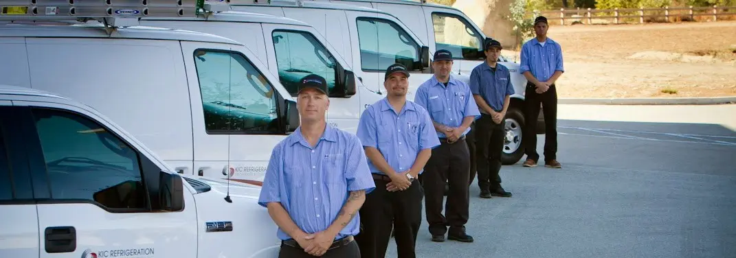 KIC Refrigeration crew ready for Mini Split Repair jobs across Foothill Farms